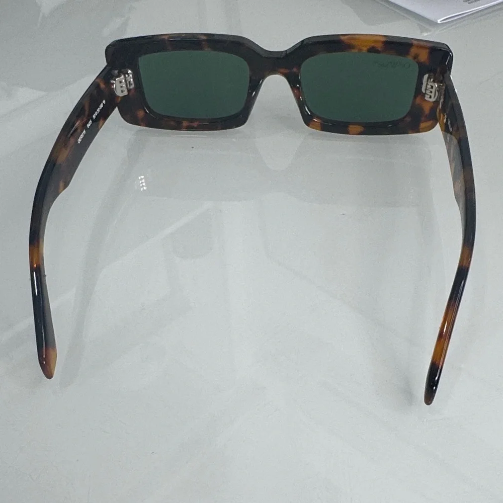 Off-White Arthur tortoiseshell-design sunglasses with blue-green lenses